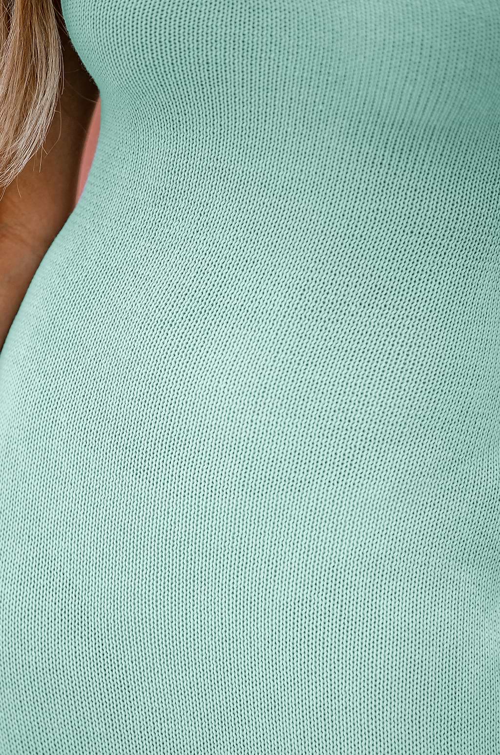 Salbeigrün Midi-Strandkleid mit Schnürung am Rücken