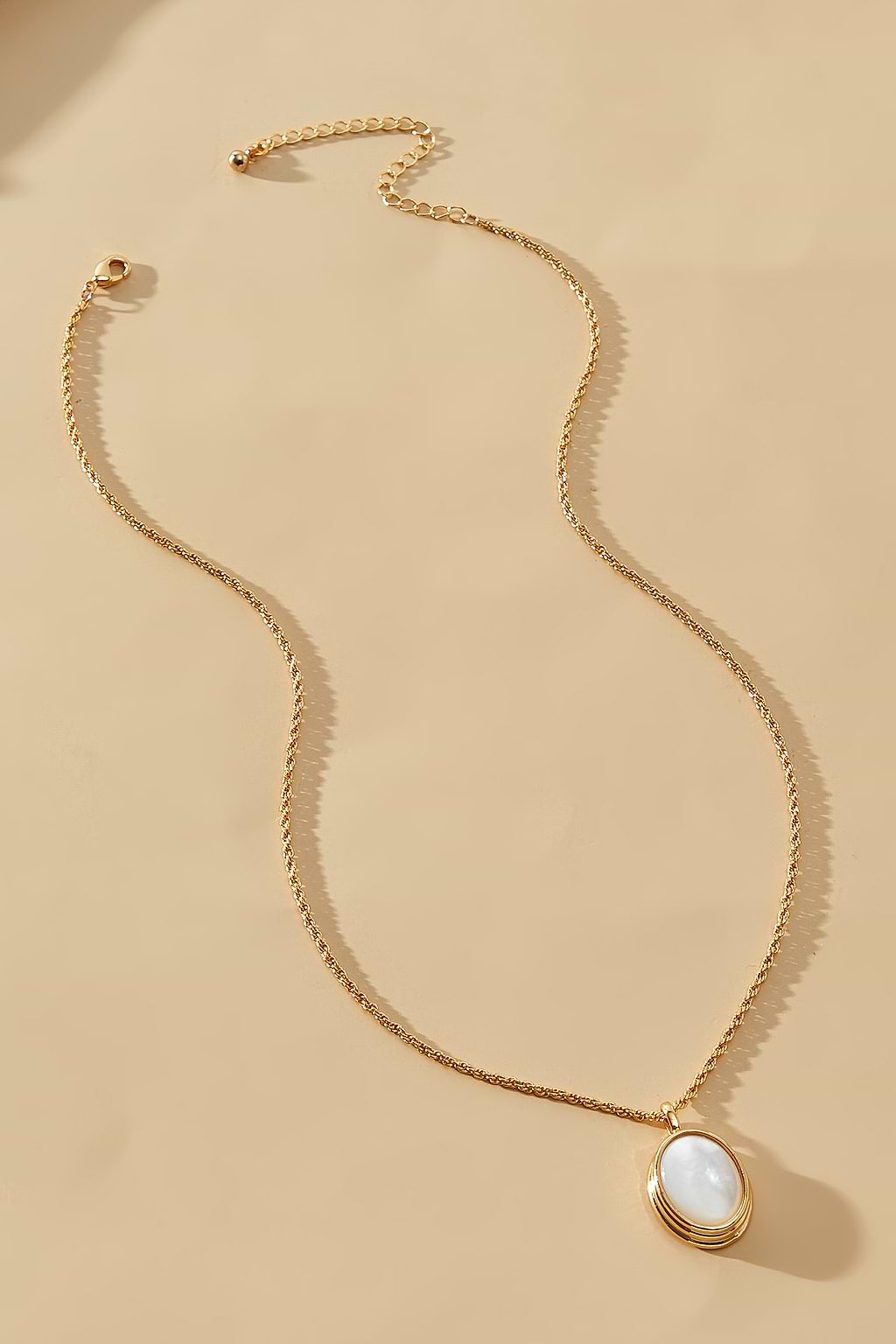 Opulent Pearl Gold-Tone Necklace