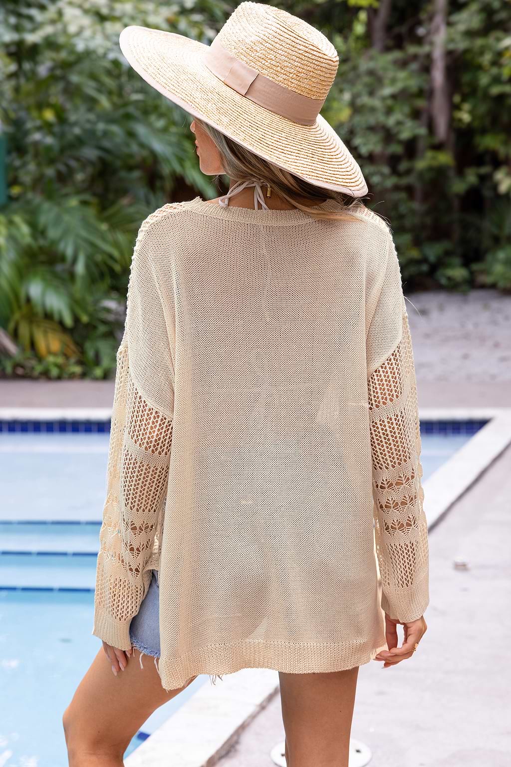 Laguna Beige Cover-Up Top