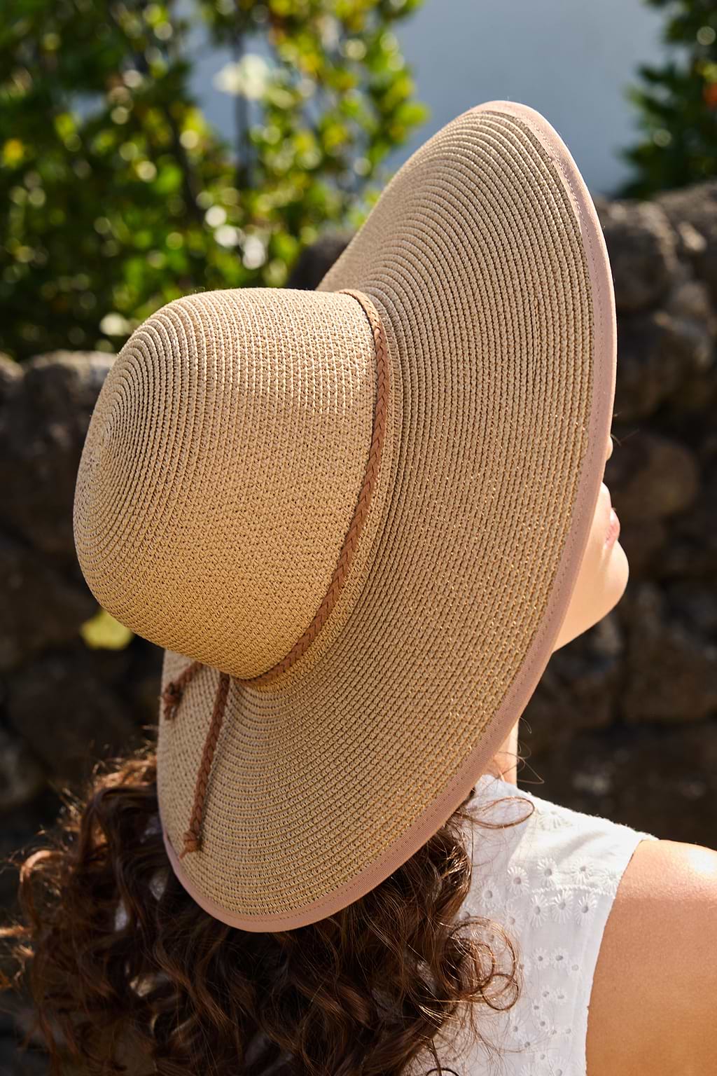 Boho Wide Brim Straw Hat