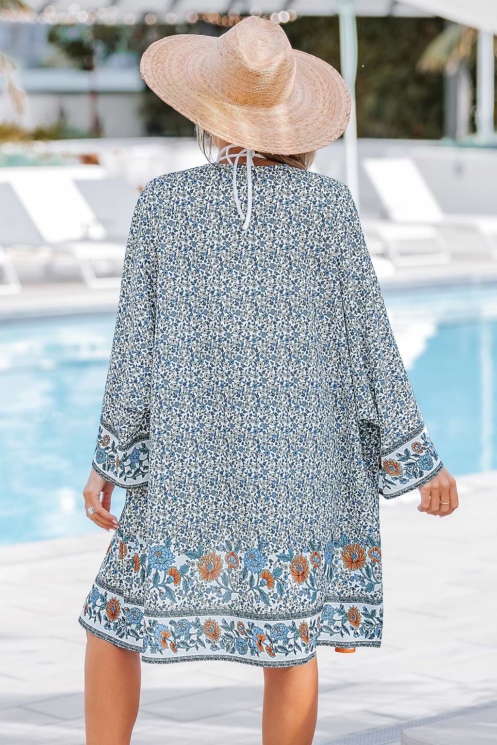 Earthy Petals Floral Kimono