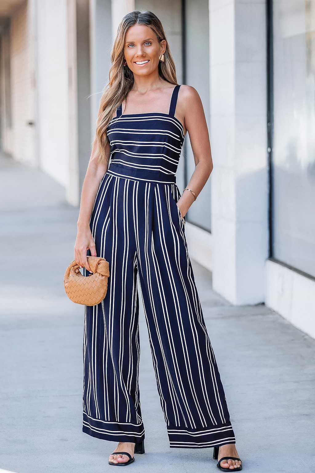 Bold Moves Striped Jumpsuit