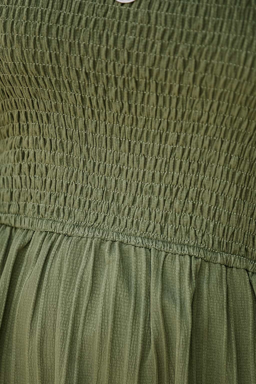 Combishort olive à col carré