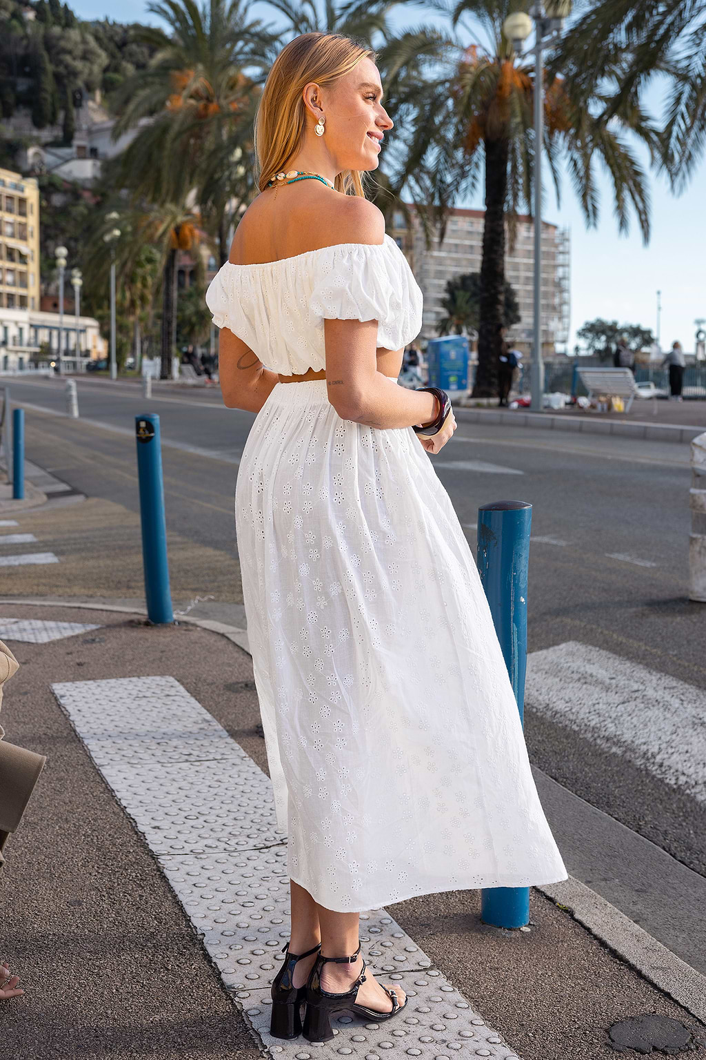 The Sweet Escape White Two-Piece Cover-Up Set