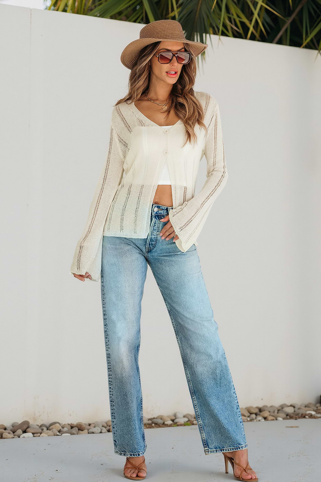 Cottage Breeze Creme Cardigan