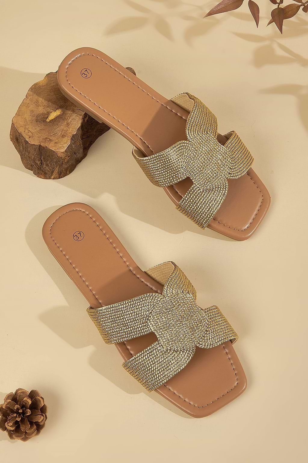Cabo Sands Metallic Sandals