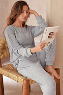 Cozy Cloud Gray Pajama Set