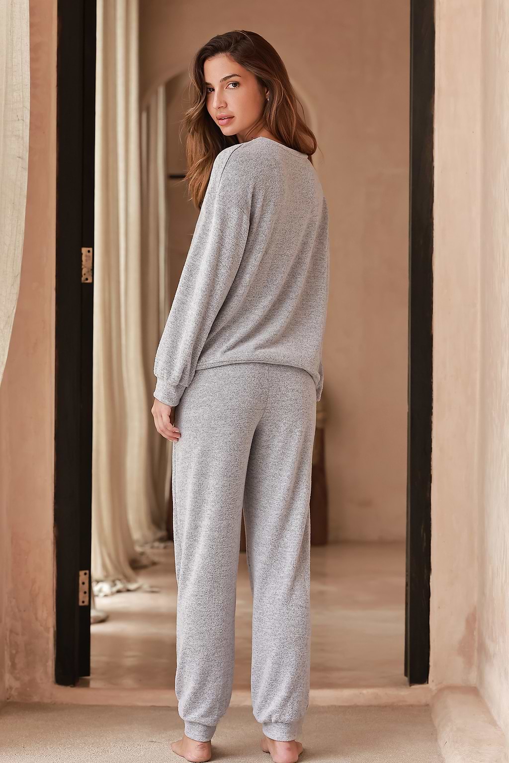 Cozy Cloud Gray Pajama Set