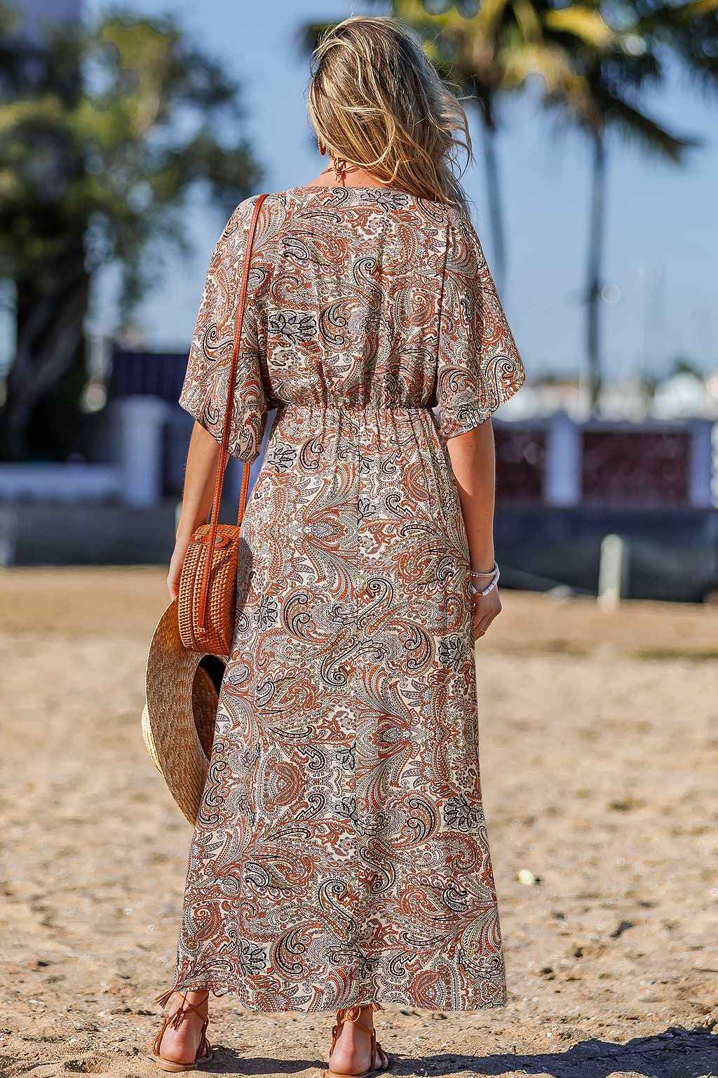 Soulful Serenity Paisley Cover-Up Maxi Dress