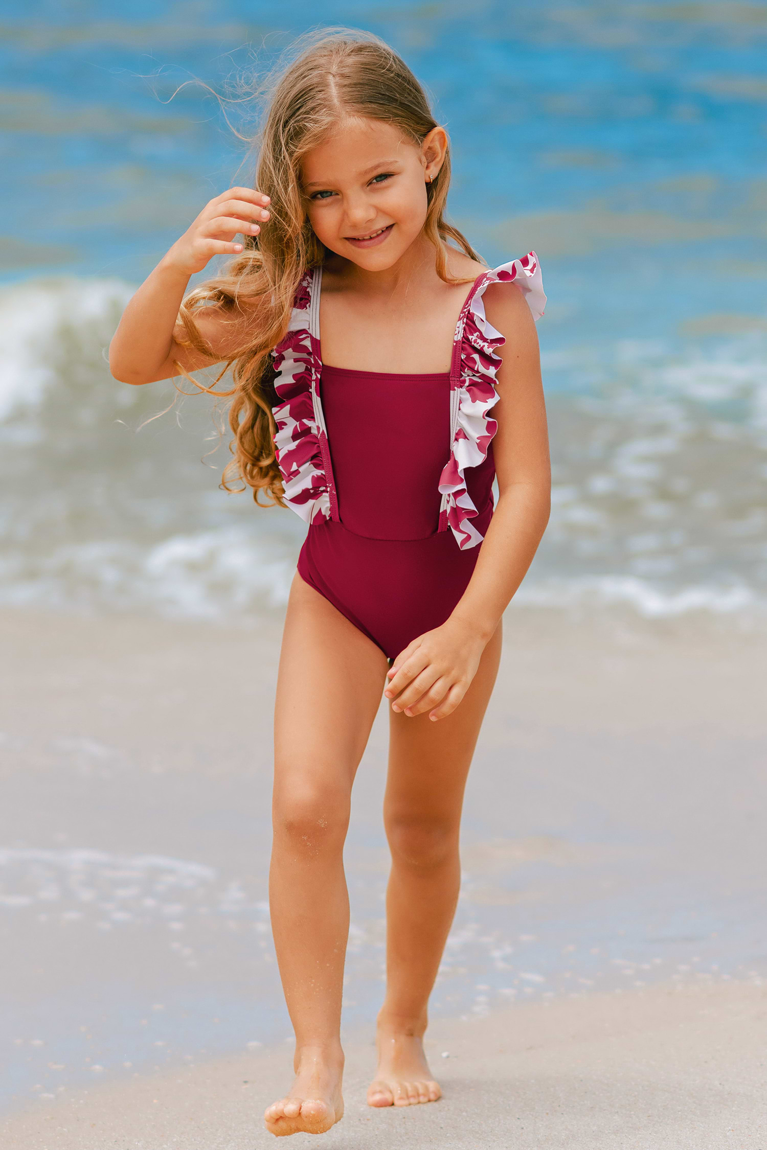 Tropical Tots Floral One-Piece Swimsuit