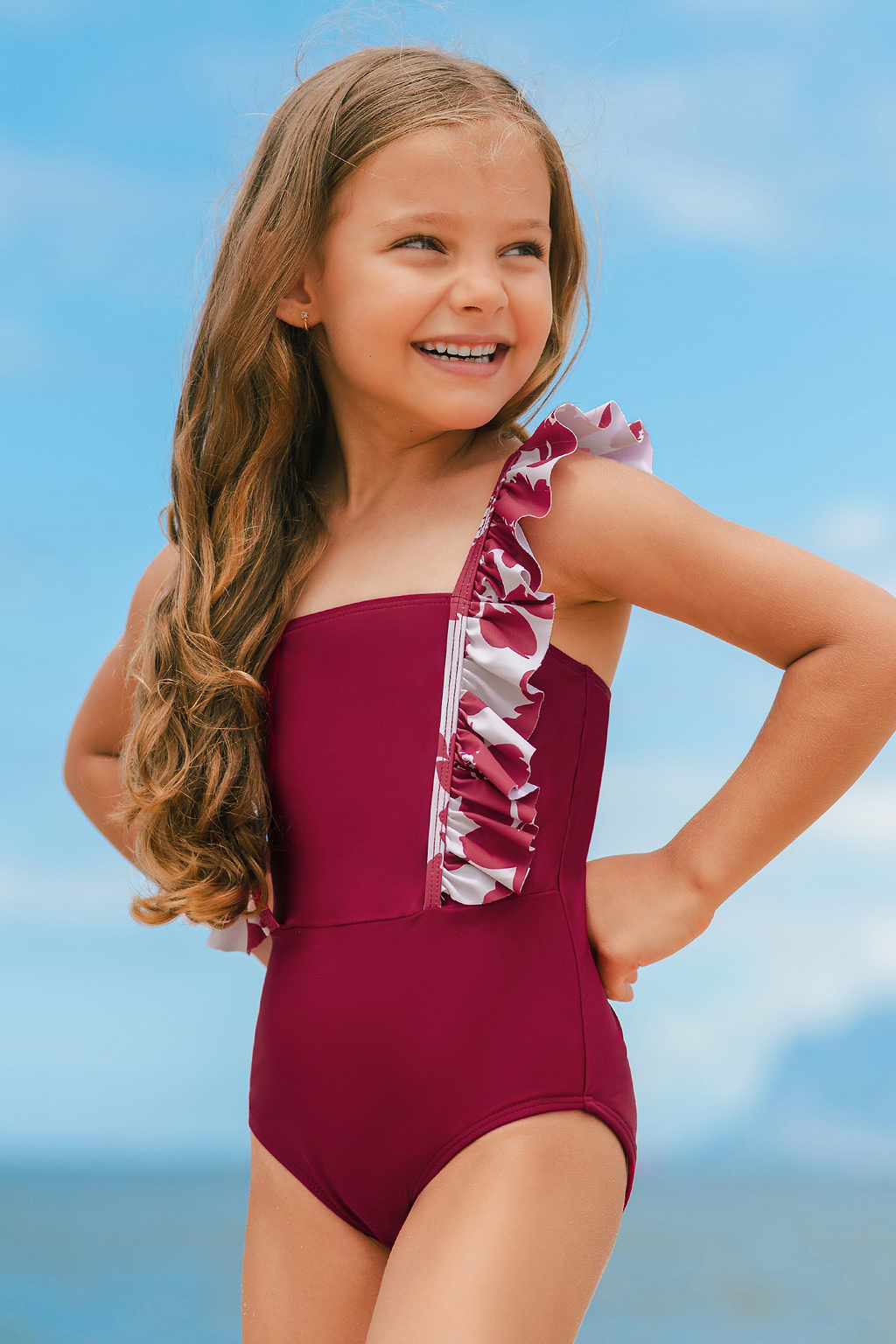 Tropical Tots Floral One-Piece Swimsuit