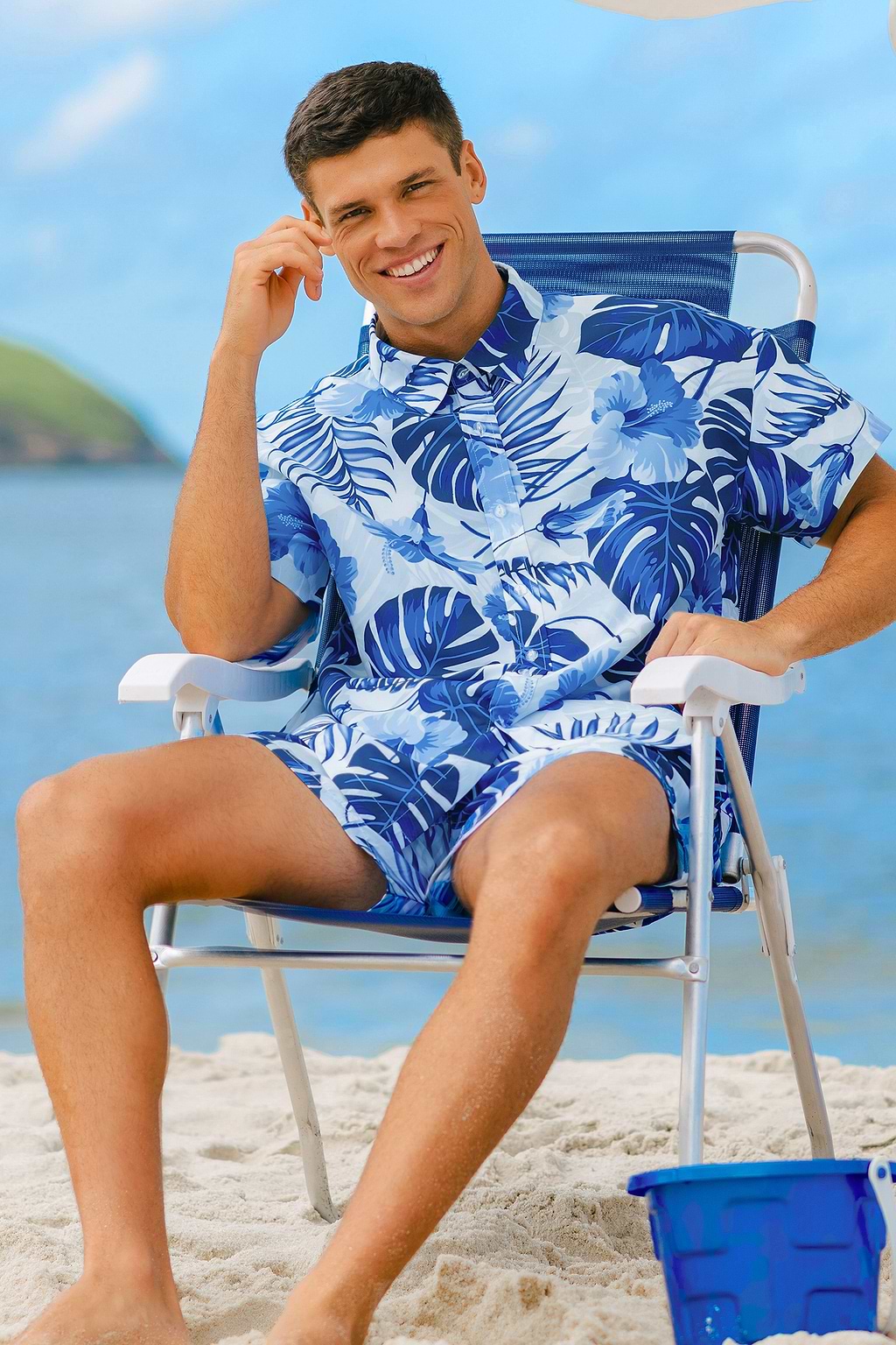 Camisa floral Midnight Tropics