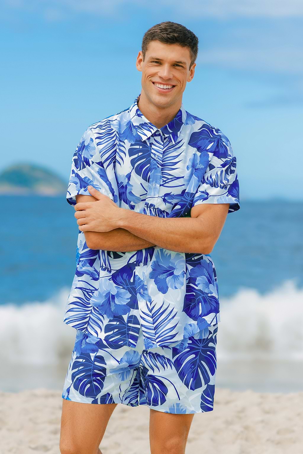 Camisa floral Midnight Tropics