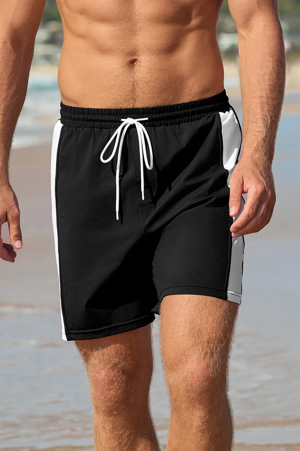 Game On Black & White Board Shorts