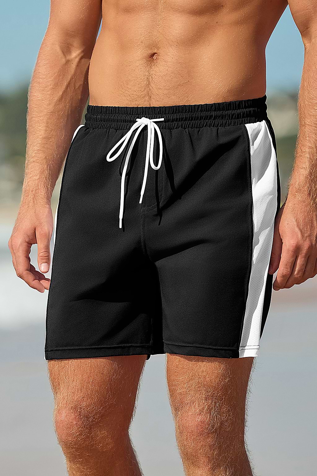 Game On Black & White Board Shorts
