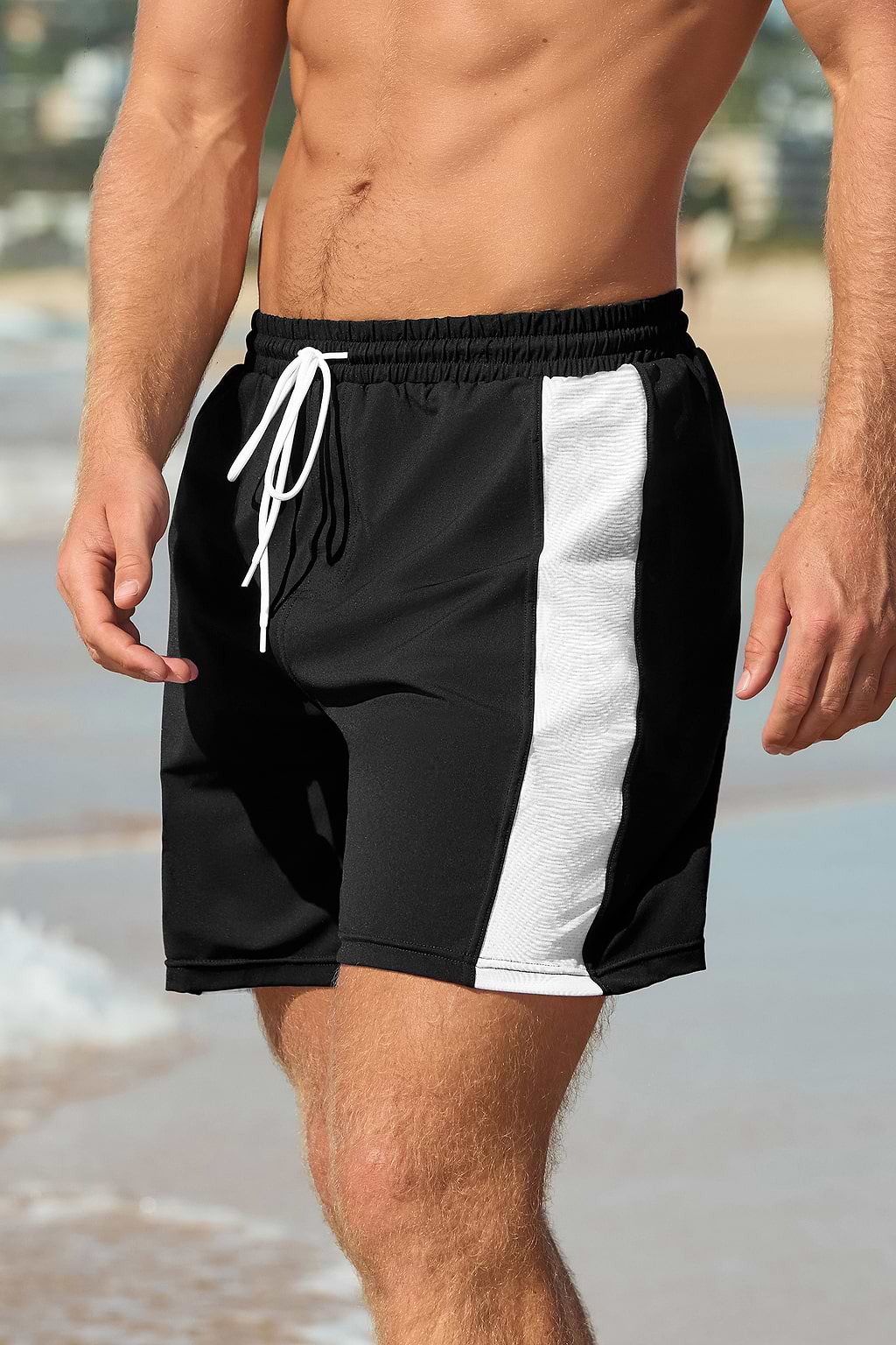 Game On Black & White Board Shorts