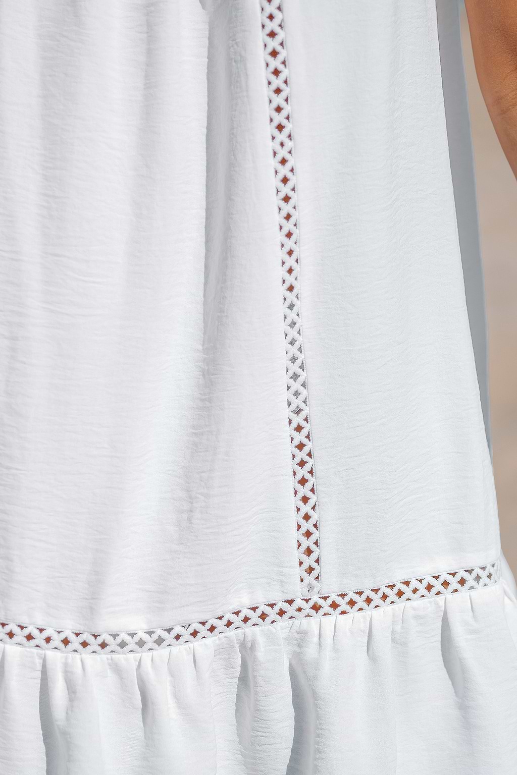 Beach Belle White Cover-Up Mini Dress