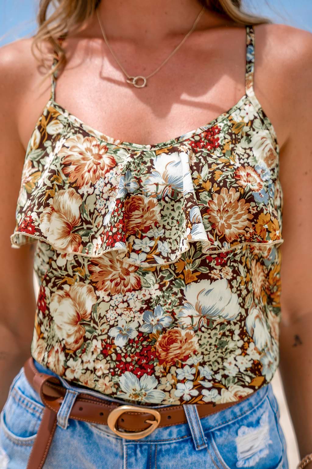 Frolic in Bloom Floral Cover-Up Top