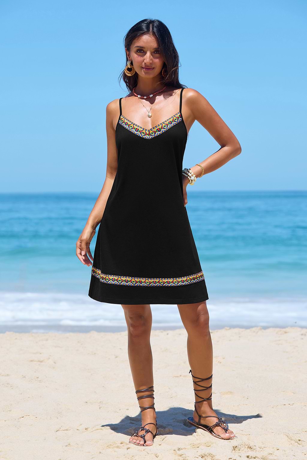 Straight Up Black Mini Dress