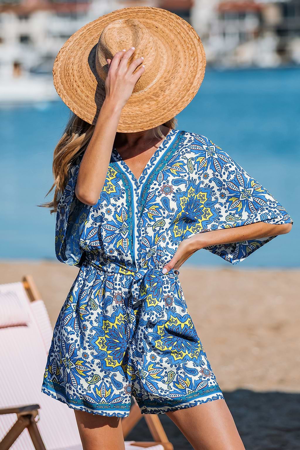 Earthy Escape Paisley Romper