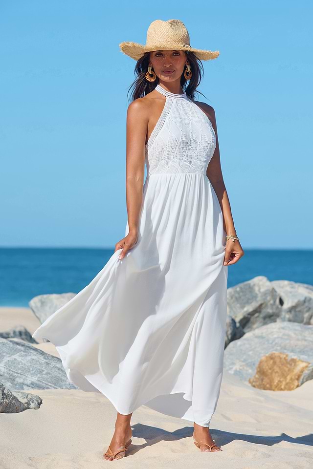 Everlasting Charm White Maxi Dress
