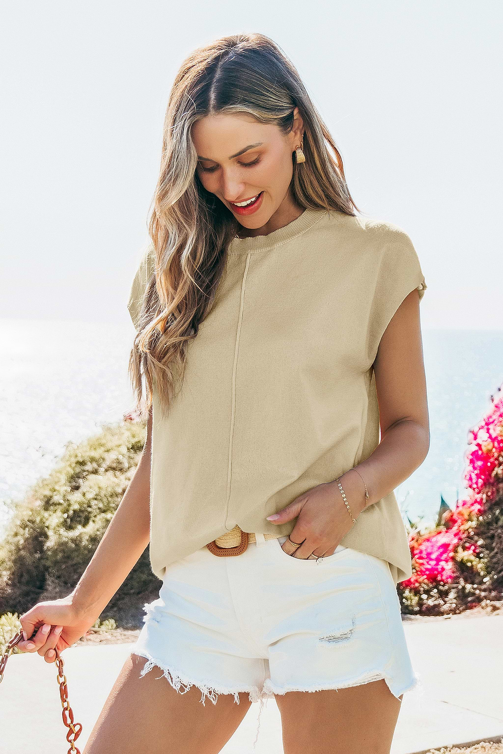 The Perfect Knit Beige Top
