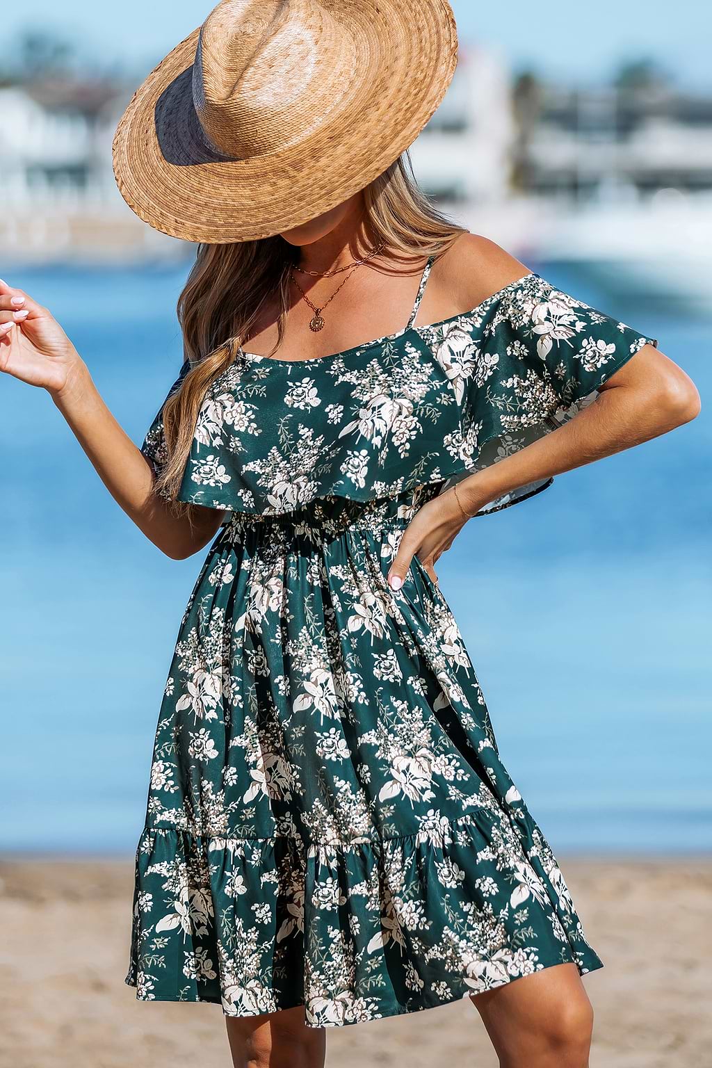 Light Layers Floral Mini Dress