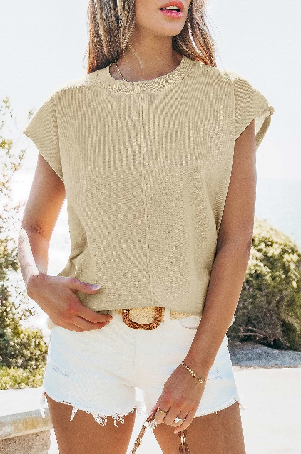 The Perfect Knit Beige Top