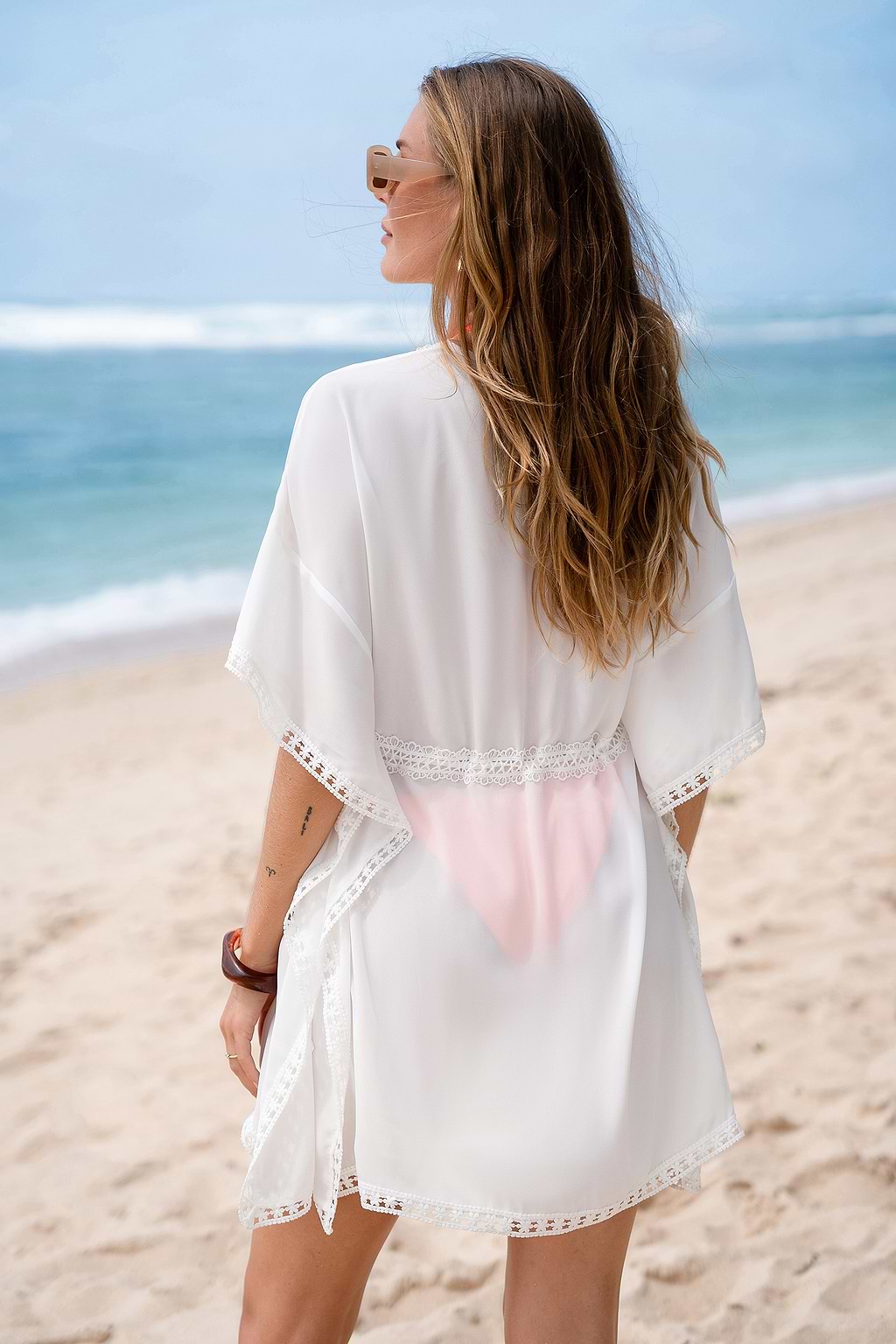 Angelic Vibes White Kimono Cover-Up
