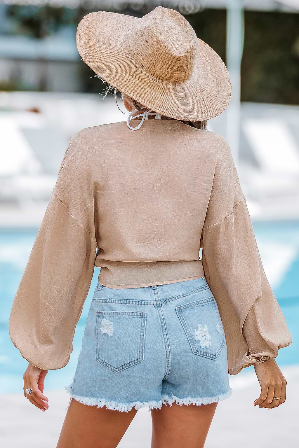 Coast Bound Beige Cover-Up Top