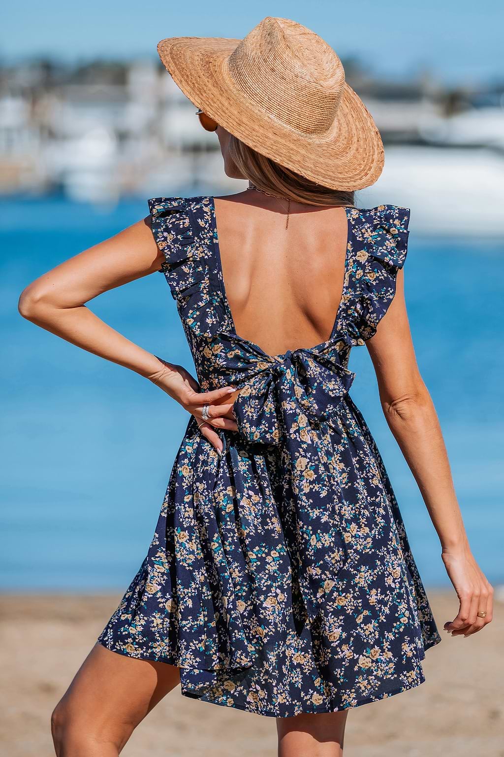 Darling Ruffles Floral Mini Dress