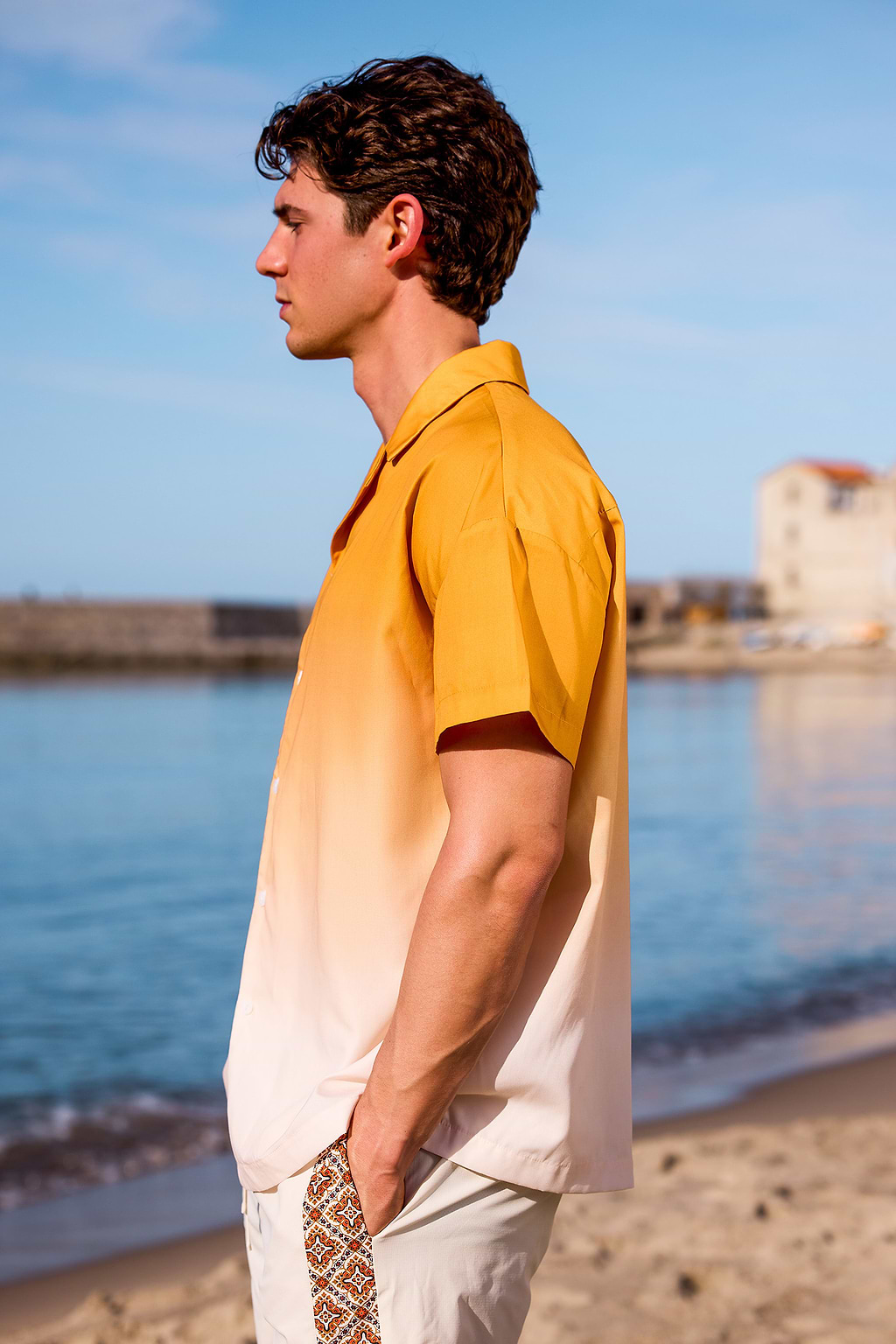 Camicia Sunrise Ombre Orange