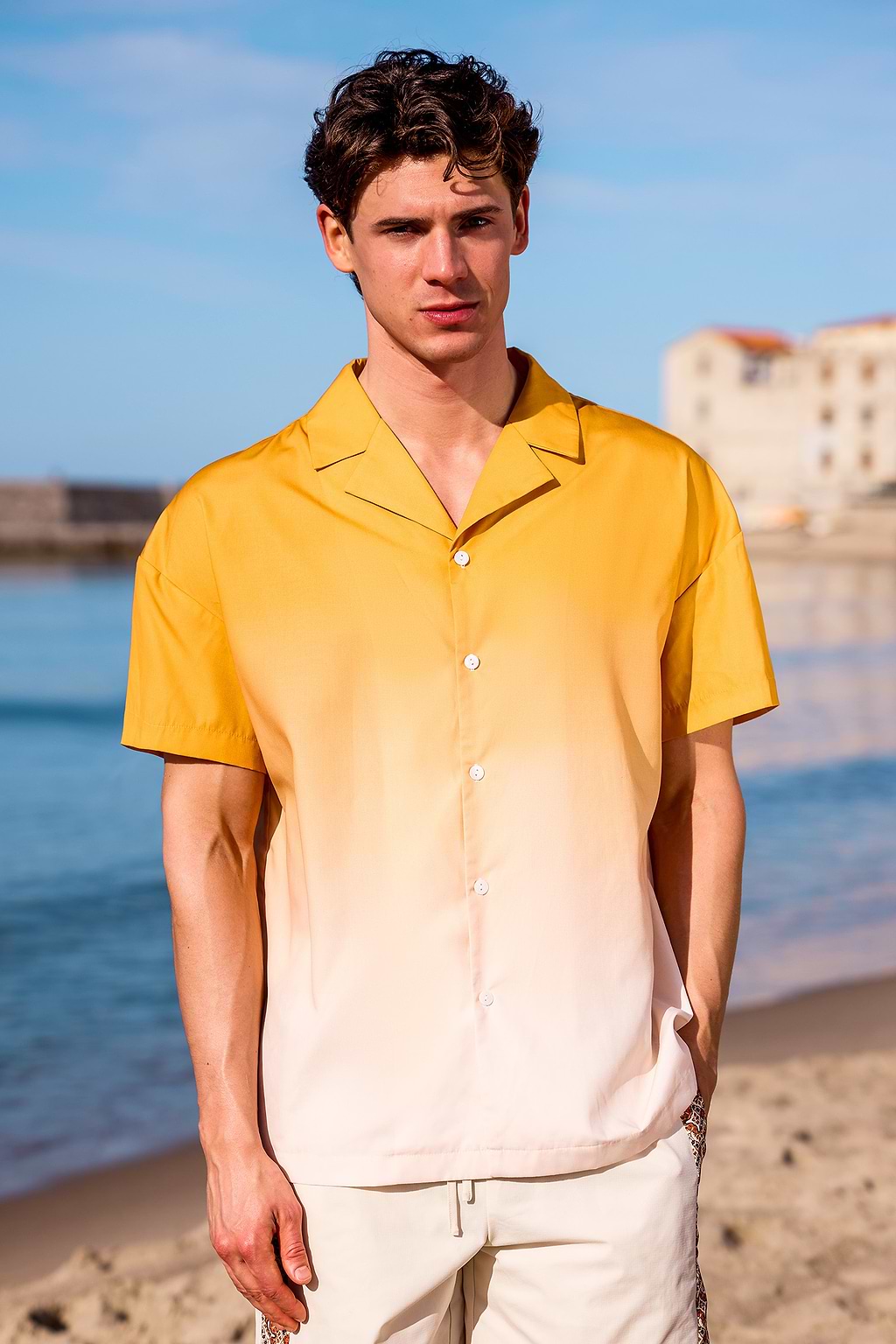 Camicia Sunrise Ombre Orange