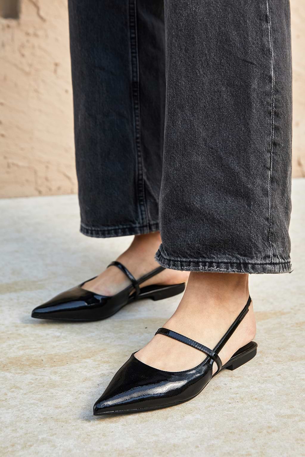 City Chic Black Flats