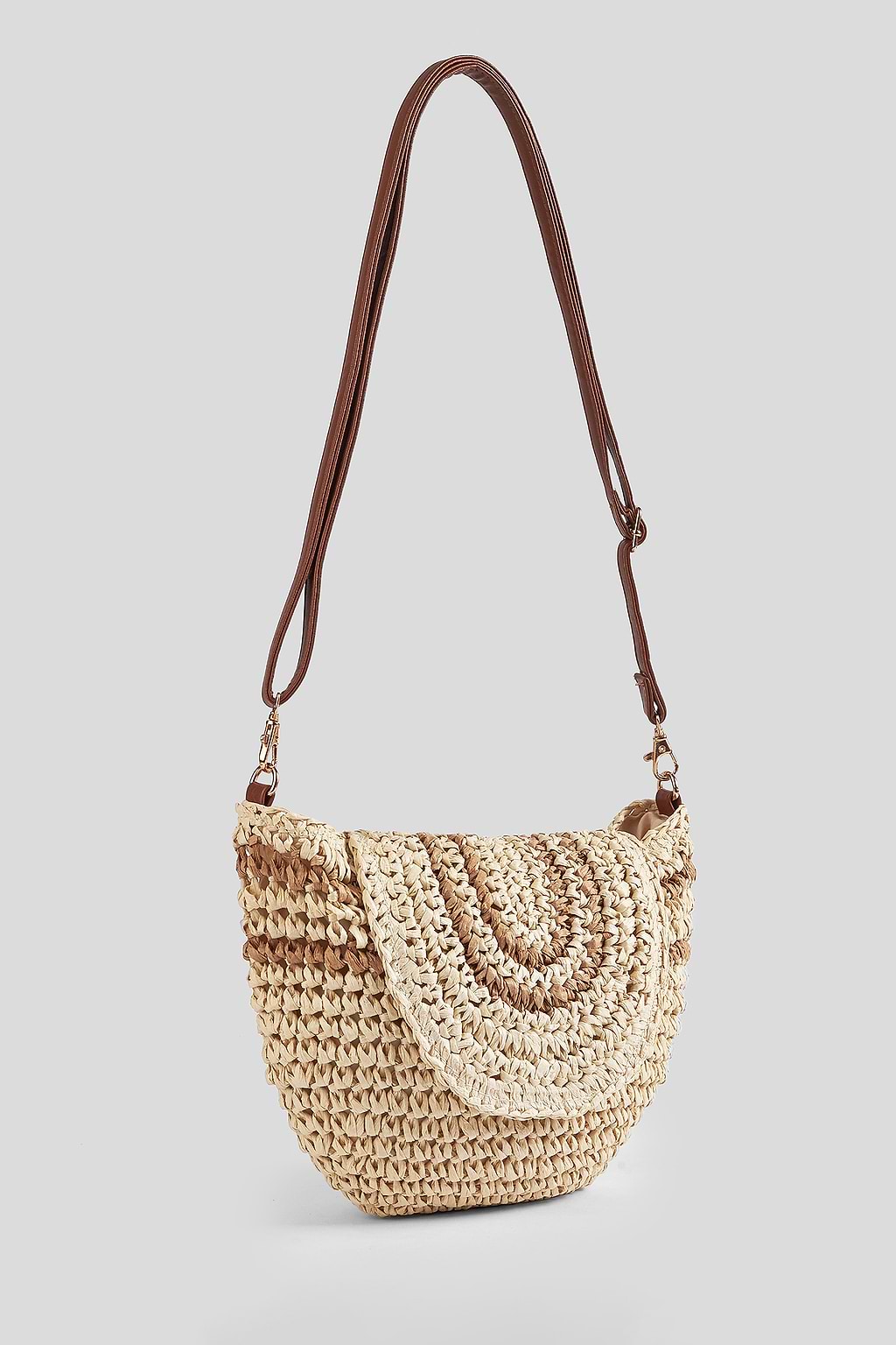 Beachside Brunch Straw Crossbody Bag