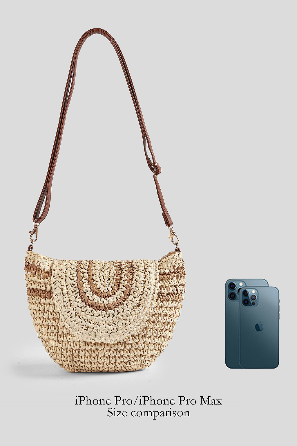 Beachside Brunch Straw Crossbody Bag