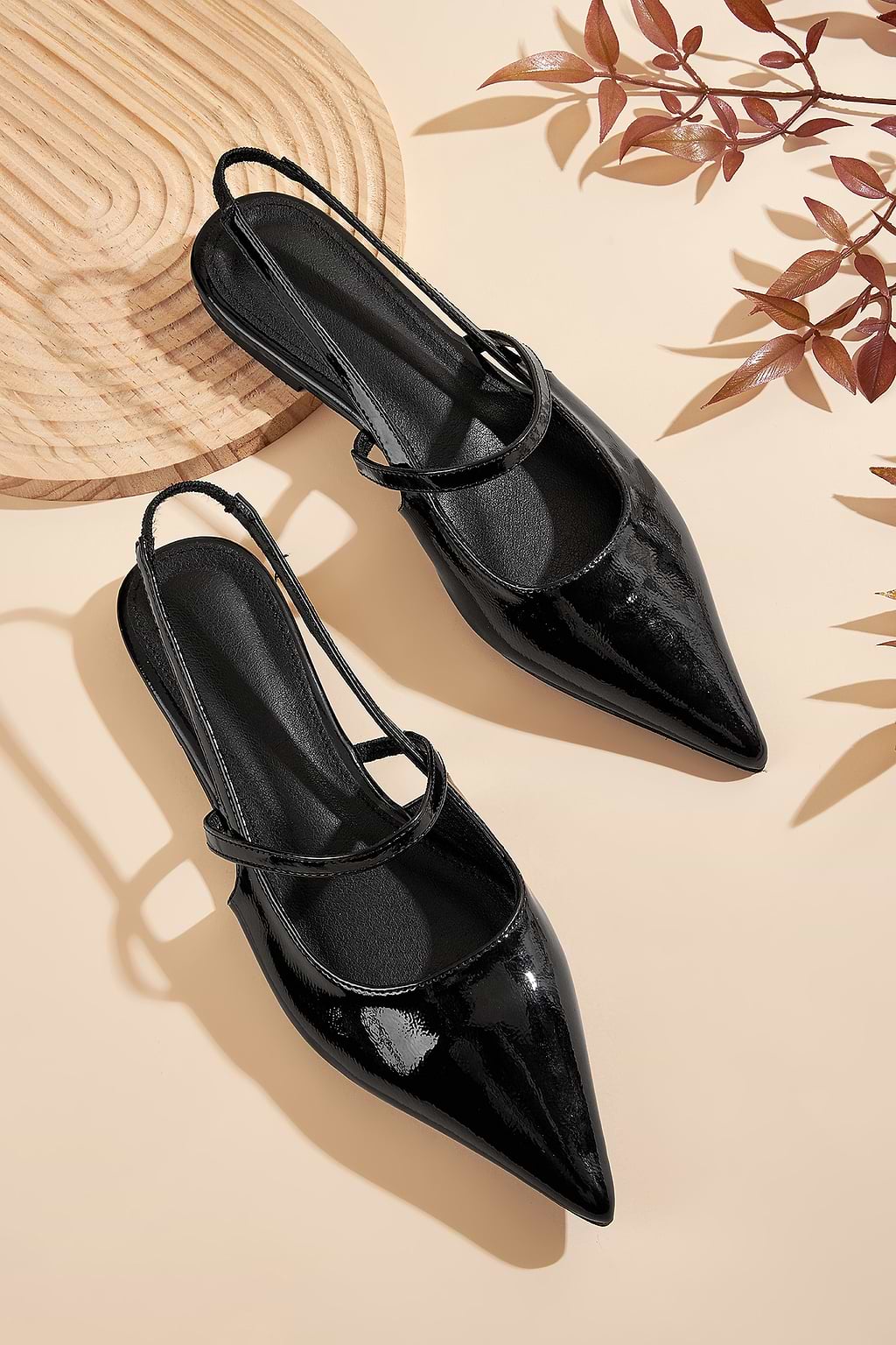 City Chic Black Flats