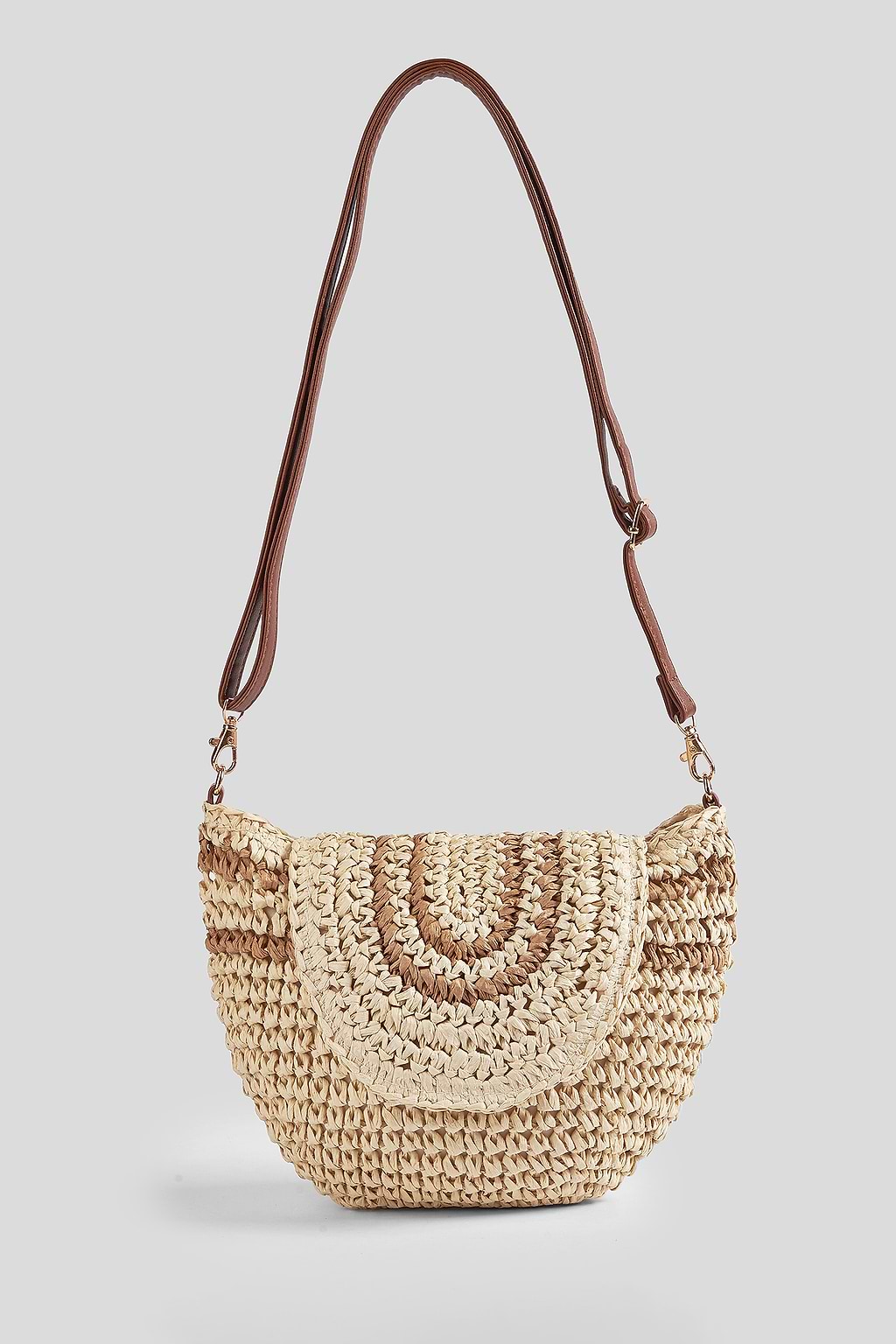 Beachside Brunch Straw Crossbody Bag