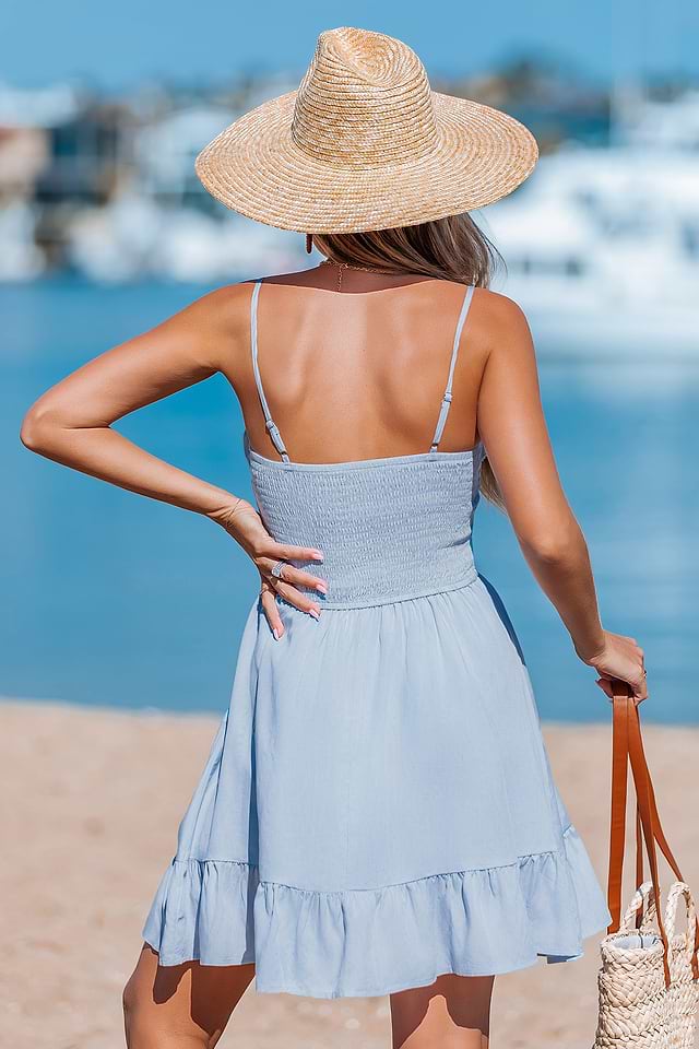 baby blue vacation dress Irie Maxi Dress