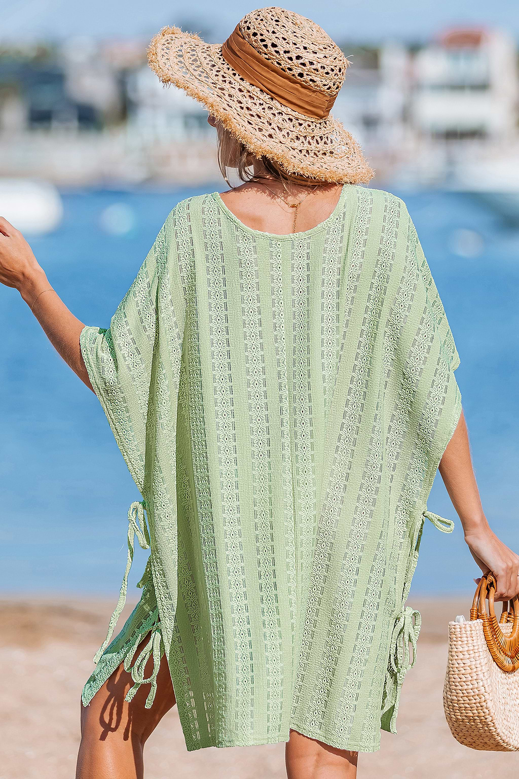 Spring Fling Green Cover-Up Mini Dress