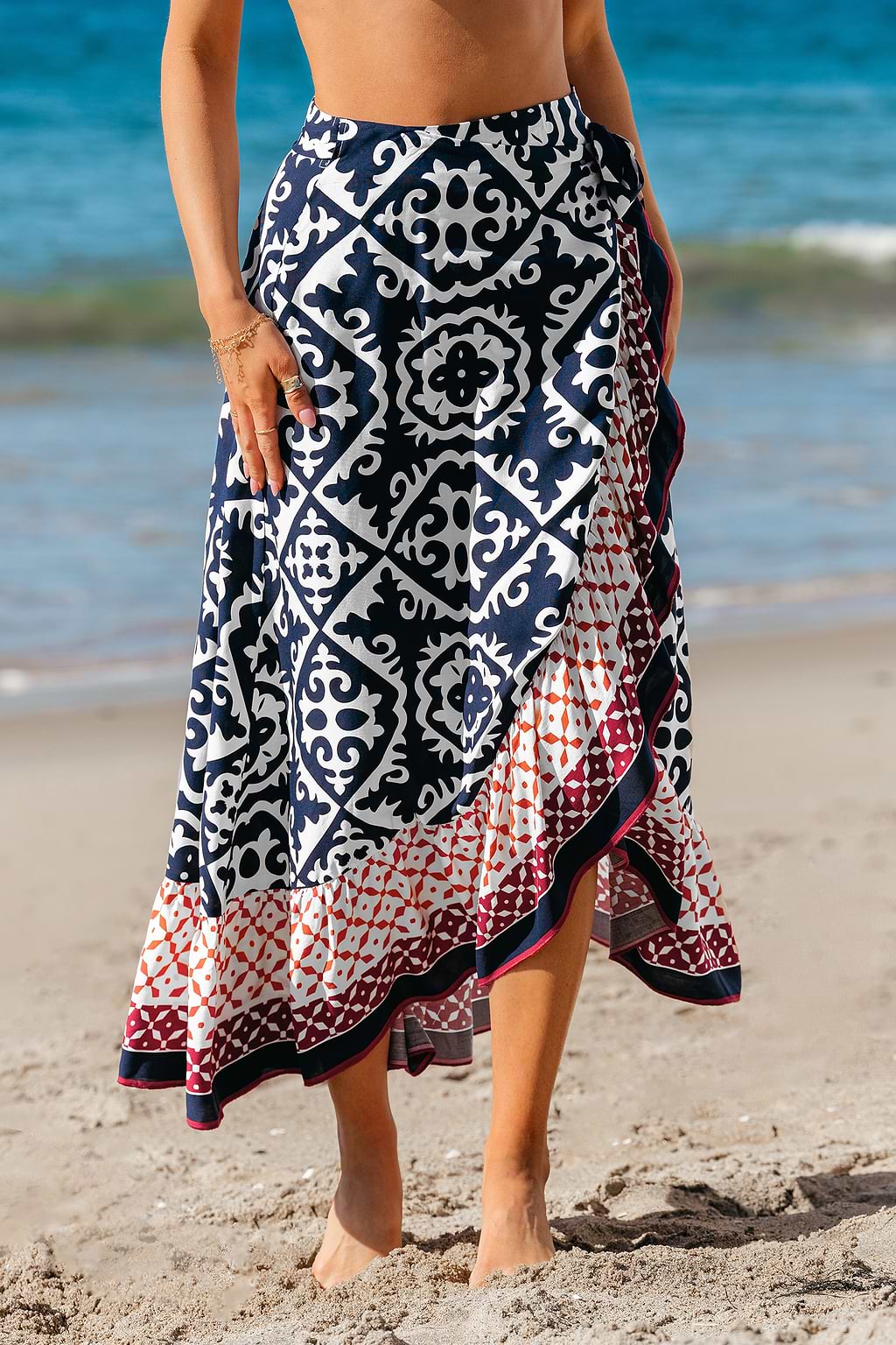 Warm Sands Ornate Cover-Up Sarong