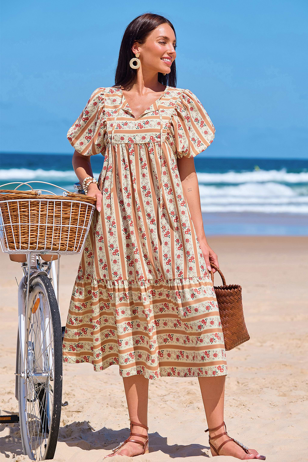 Sweet Tea Floral Midi Dress