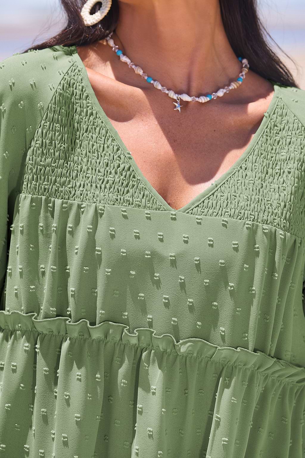 Burning Sage Green Mini Dress