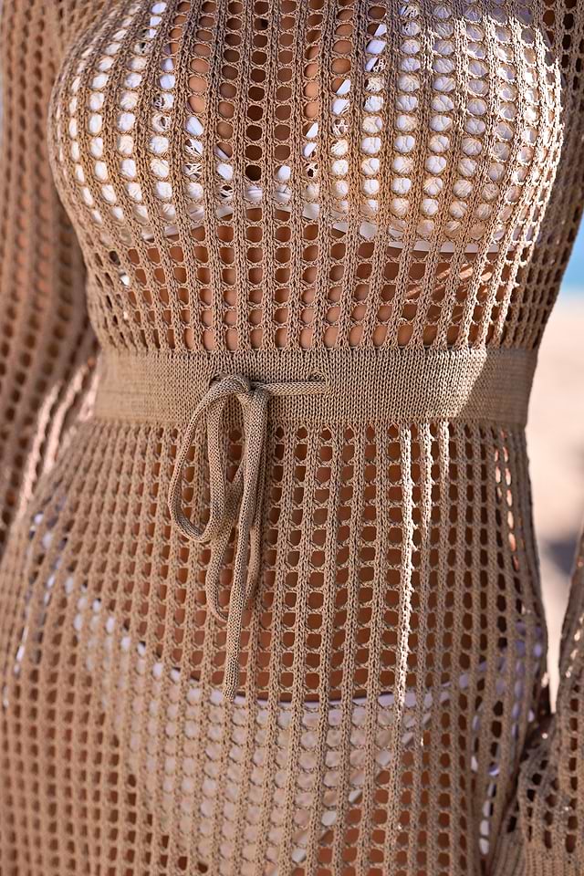 celeste maxi dress in chocolate brown superdown Cozumel Dress