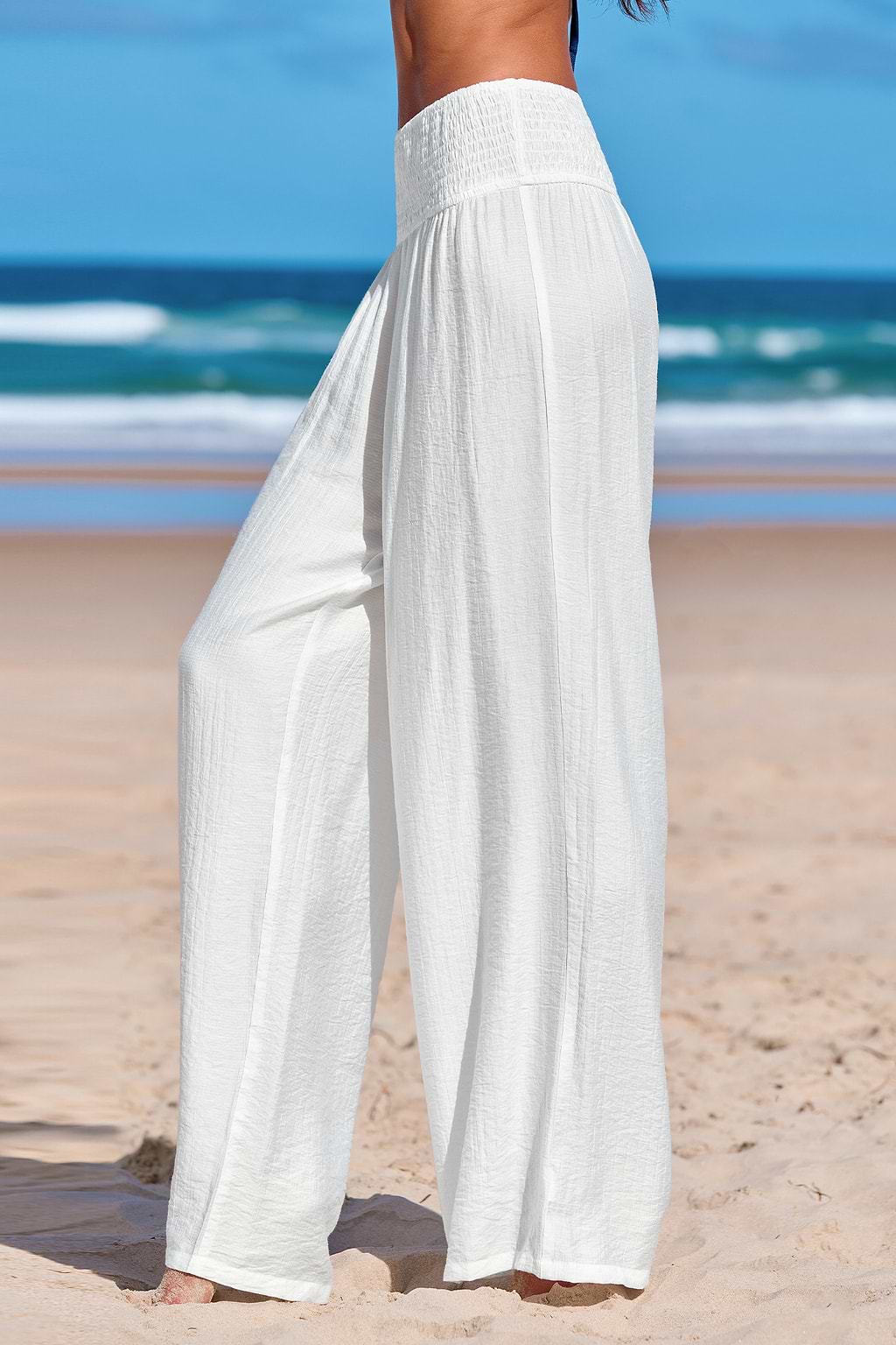Saltwater Dreams White Cover-Up Pants