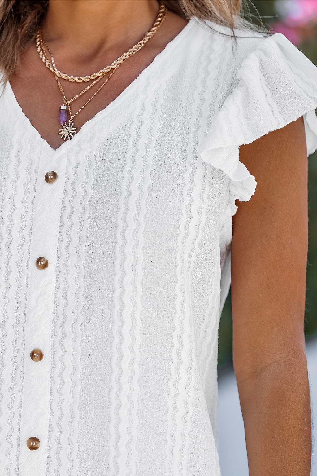 Sunshine Smiles White Top