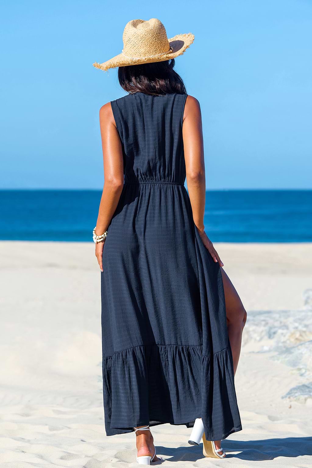 Nautical Night Deep Blue Cover-Up Dress