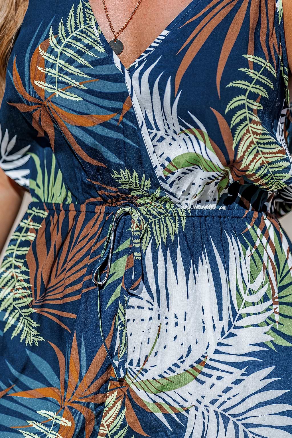 Sunset Vibes Tropical Playsuit