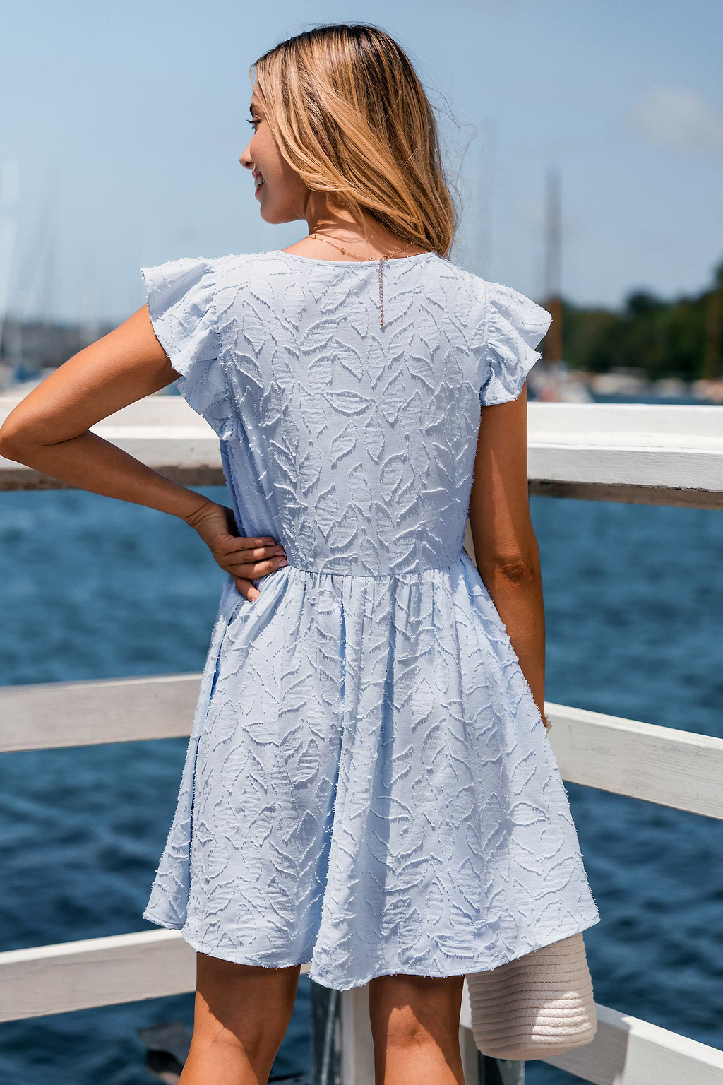 Gentle Breeze Blue Mini Dress