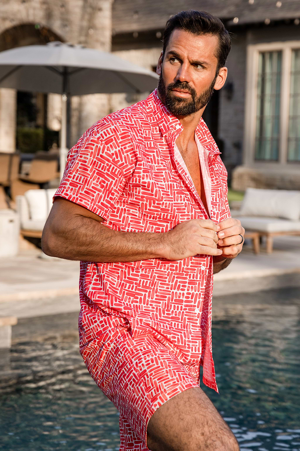 x JJD When in Rome Abstract Shirt